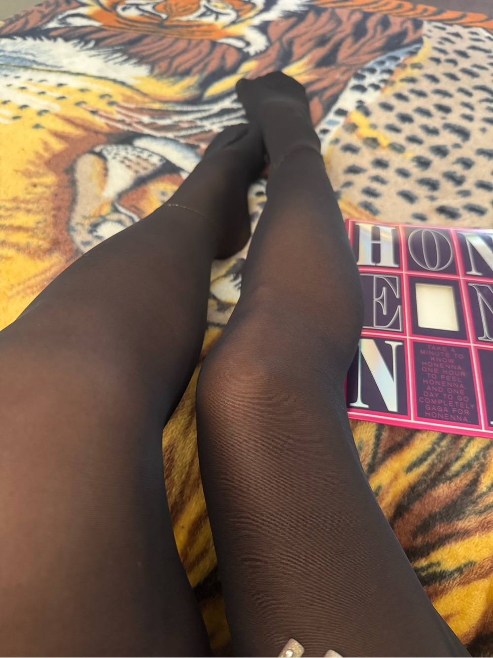 Sheer Black Opaque Pantyhose - Women Intimates